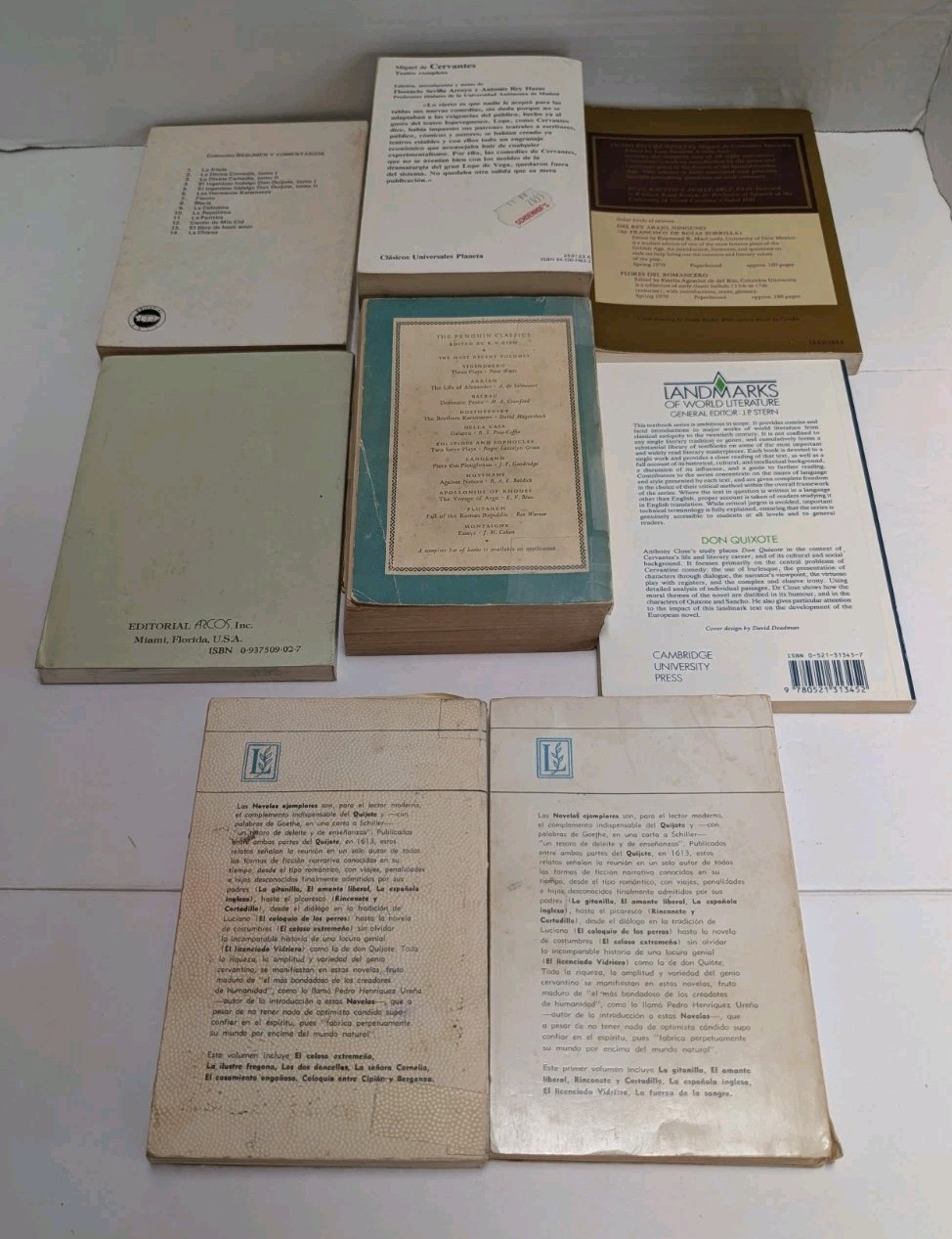 Premium Don Quixote Primary Set of 8 Books + Free VHS Tapes