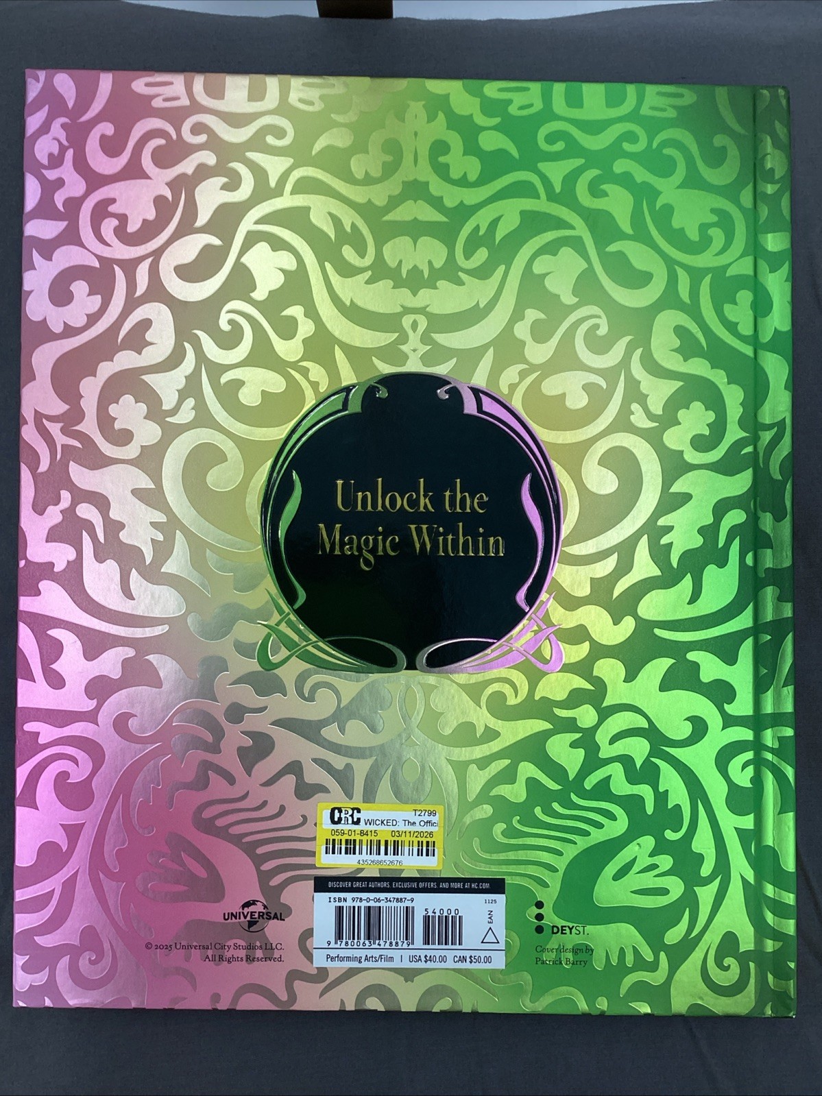 WICKED: The Official Visual Companion by Universal Pictures Hardcover Book NEW!