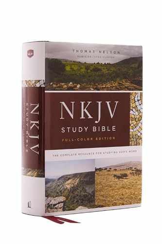 NKJV Study Bible, Hardcover, – Hardcover, by Thomas Nelson – Very Good b