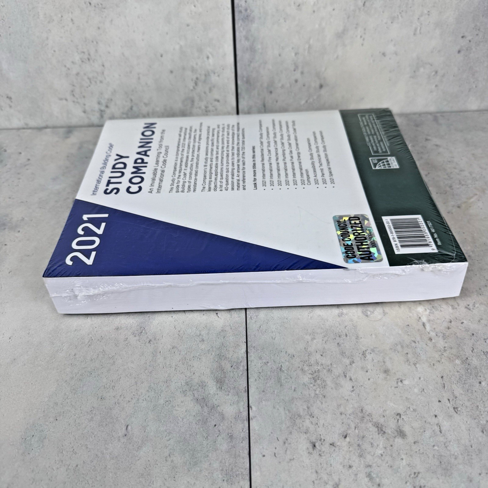 New ICC 2021 International Building Code Study Companion PB Book