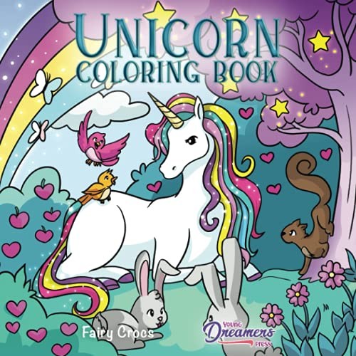 Unicorn Coloring Book: For Kids Ages 4-8 (Coloring Bo… by Young Dreamers Press