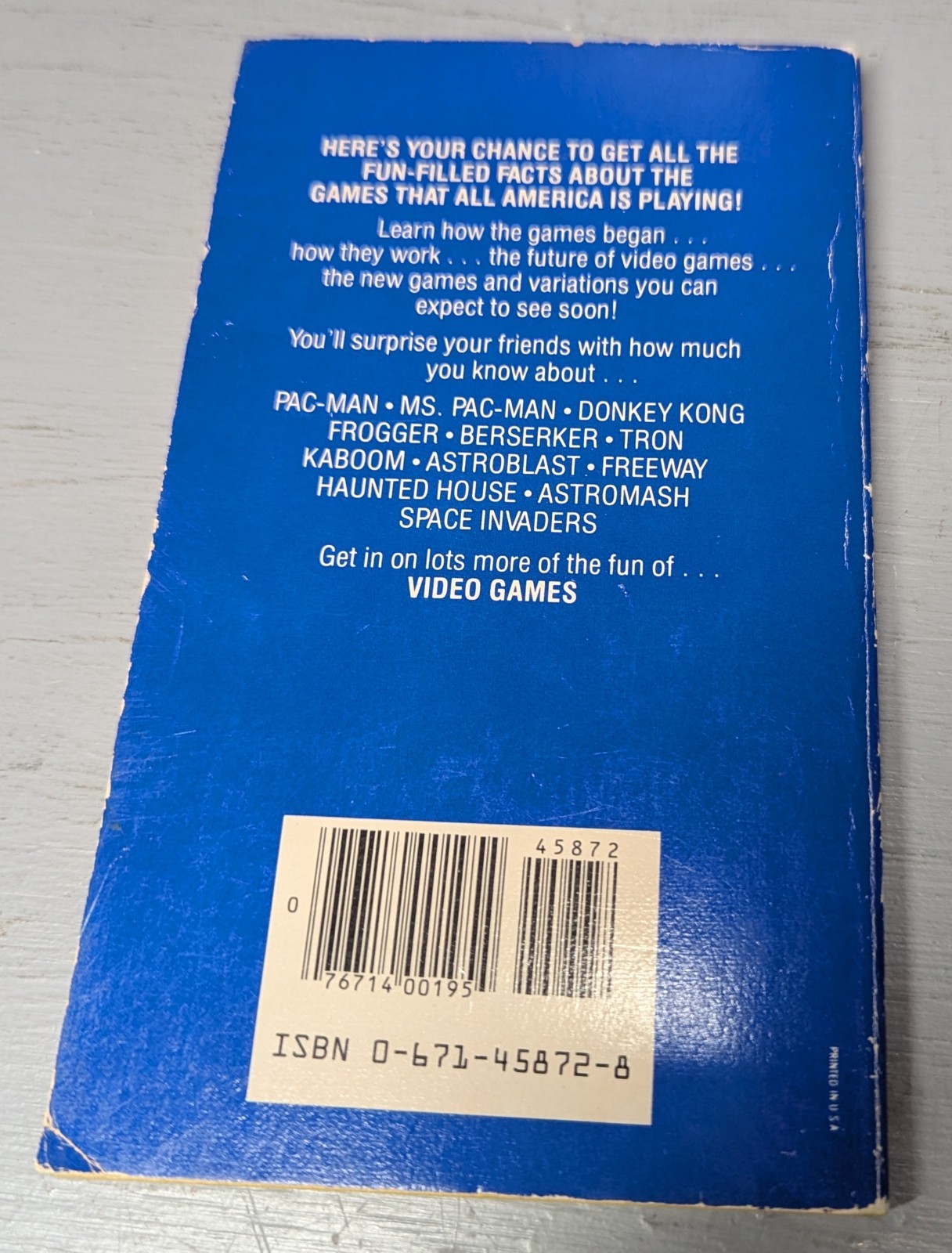 Video Games by Daniel Cohen 1982 Archway paperback book