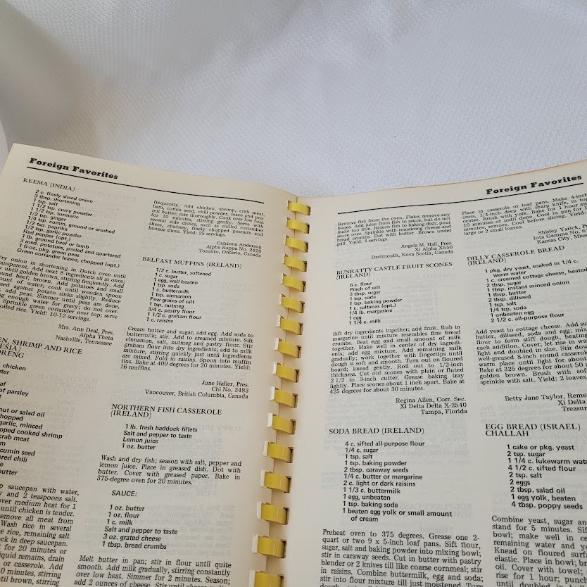 The Beta Sigma Phi International Cookbook Casseroles 1969 LARGE 380 pages VTG
