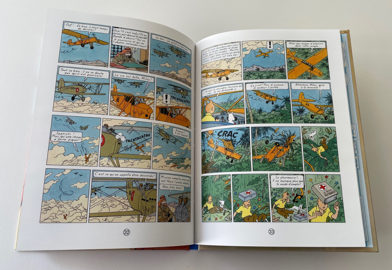 FREE SHIP Tintin Cigars of Pharaoh French Language Petit Format Herge Hardcover