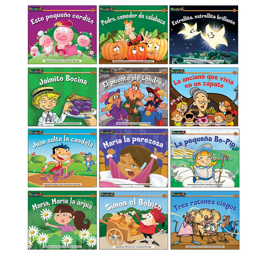 NEWMARK LEARNING NL-2171 Rising Readers Leveled Books: Nursery Rhyme Tales Set