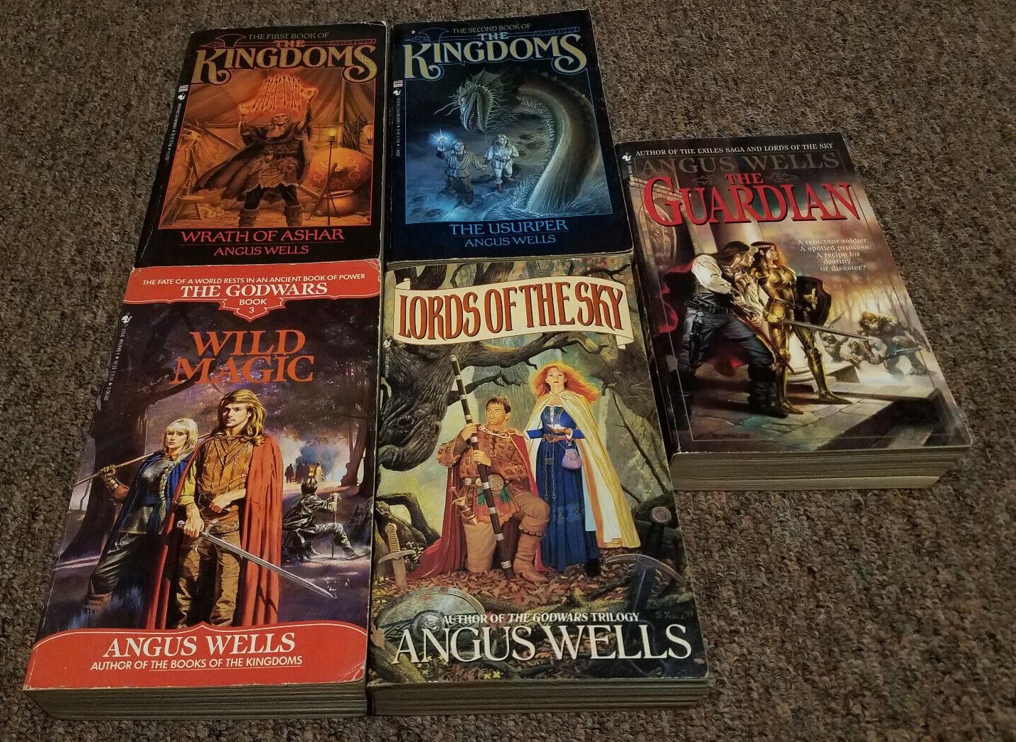 Angus Wells 5 science fantasy books complete SERIES:THE KINGDOMS