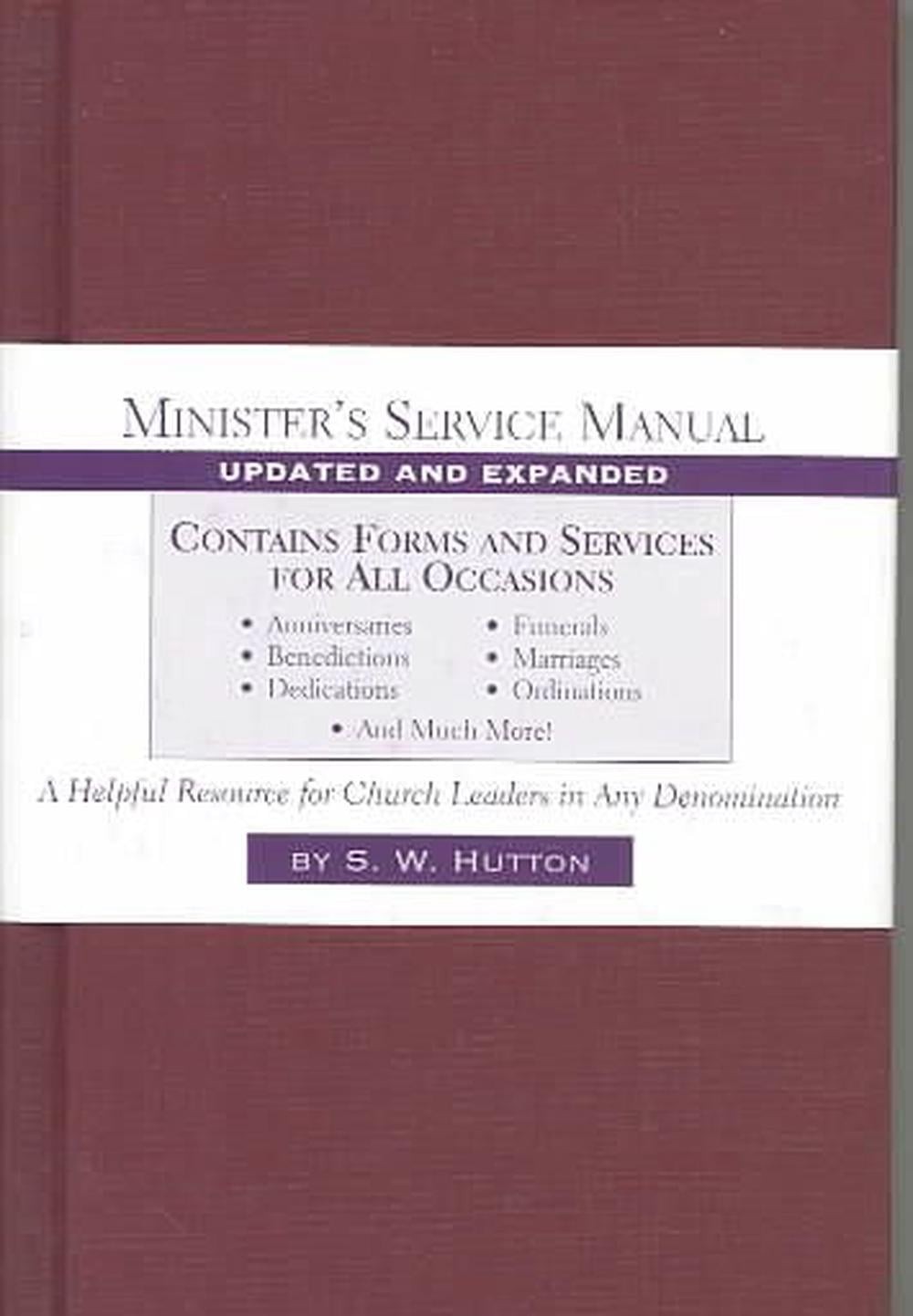 Minister`s Service Manual by Samuel Ward Hutton (English) Hardcover Book