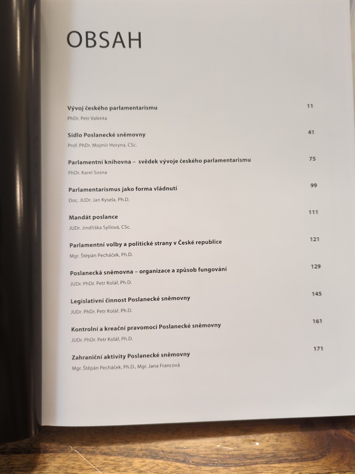 Parliament of the Czech Republic: The Chamber of Deputies (In Czech) 2008 HC