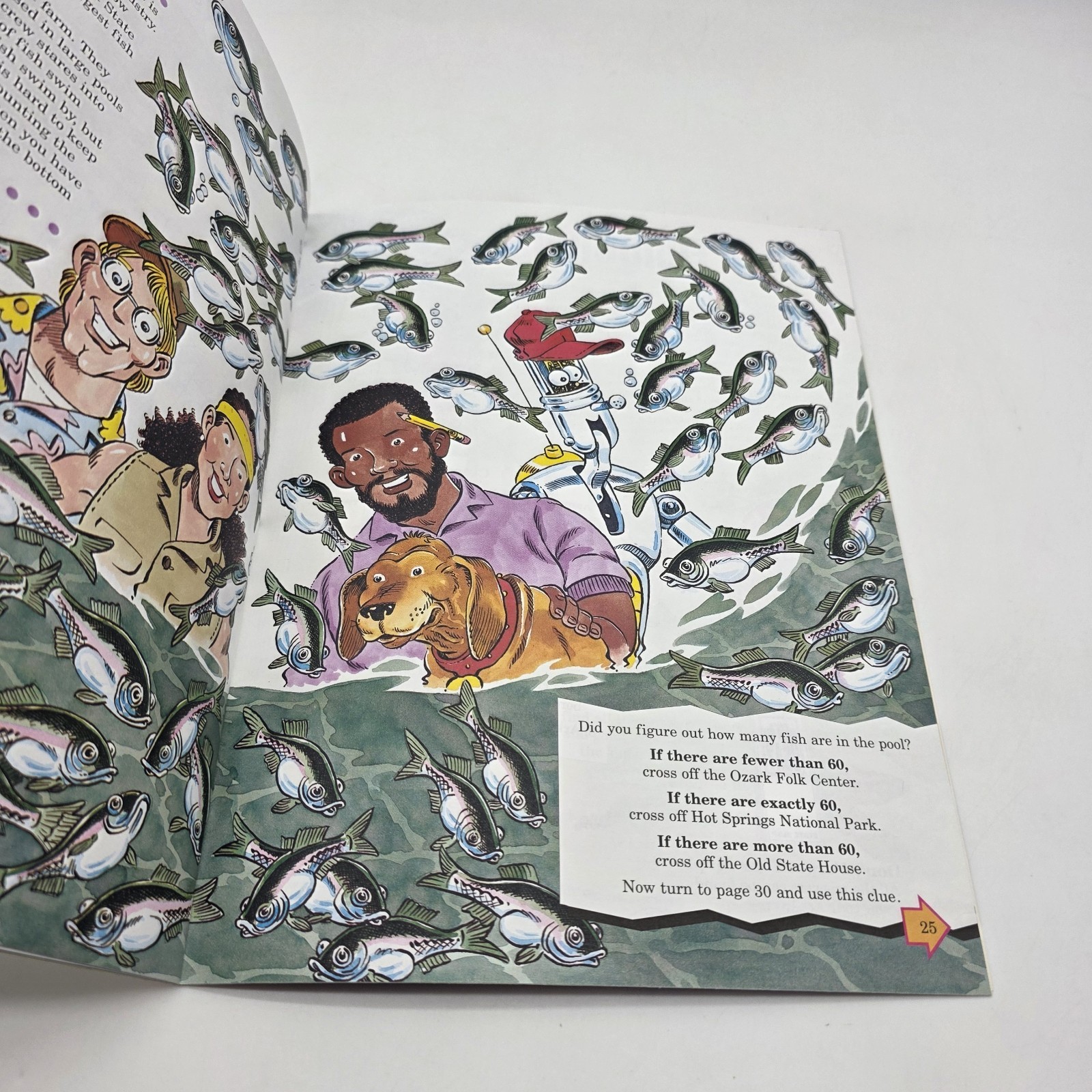 Highlights Which Way USA? Arkansas Illustrated Paperback Puzzle Book With Map