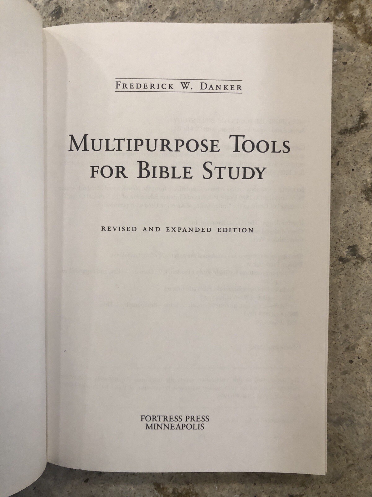 Multipurpose Tools for Bible Study by Frederick W. Danker (2003, CD-ROM)