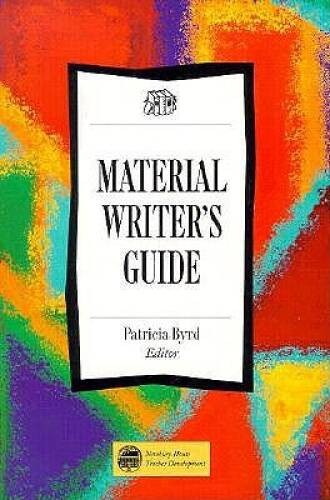 Material Writers Guide – Paperback By Byrd, Patricia – GOOD