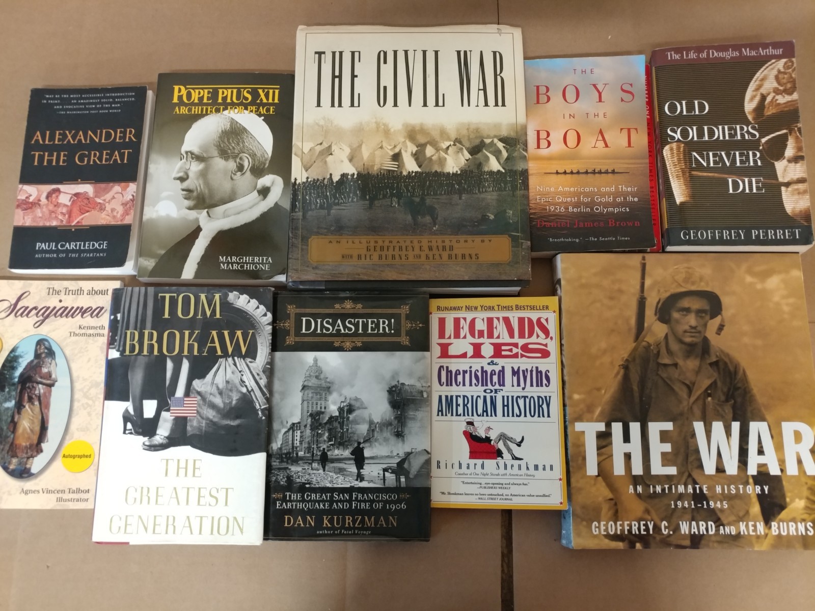 Lot of 5 History US World Europe American Europe Ancient War Book MIX UNSORTED