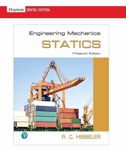 Engineering Mechanics: Statics – Paperback, by R.C. Hibbeler – Very Good w