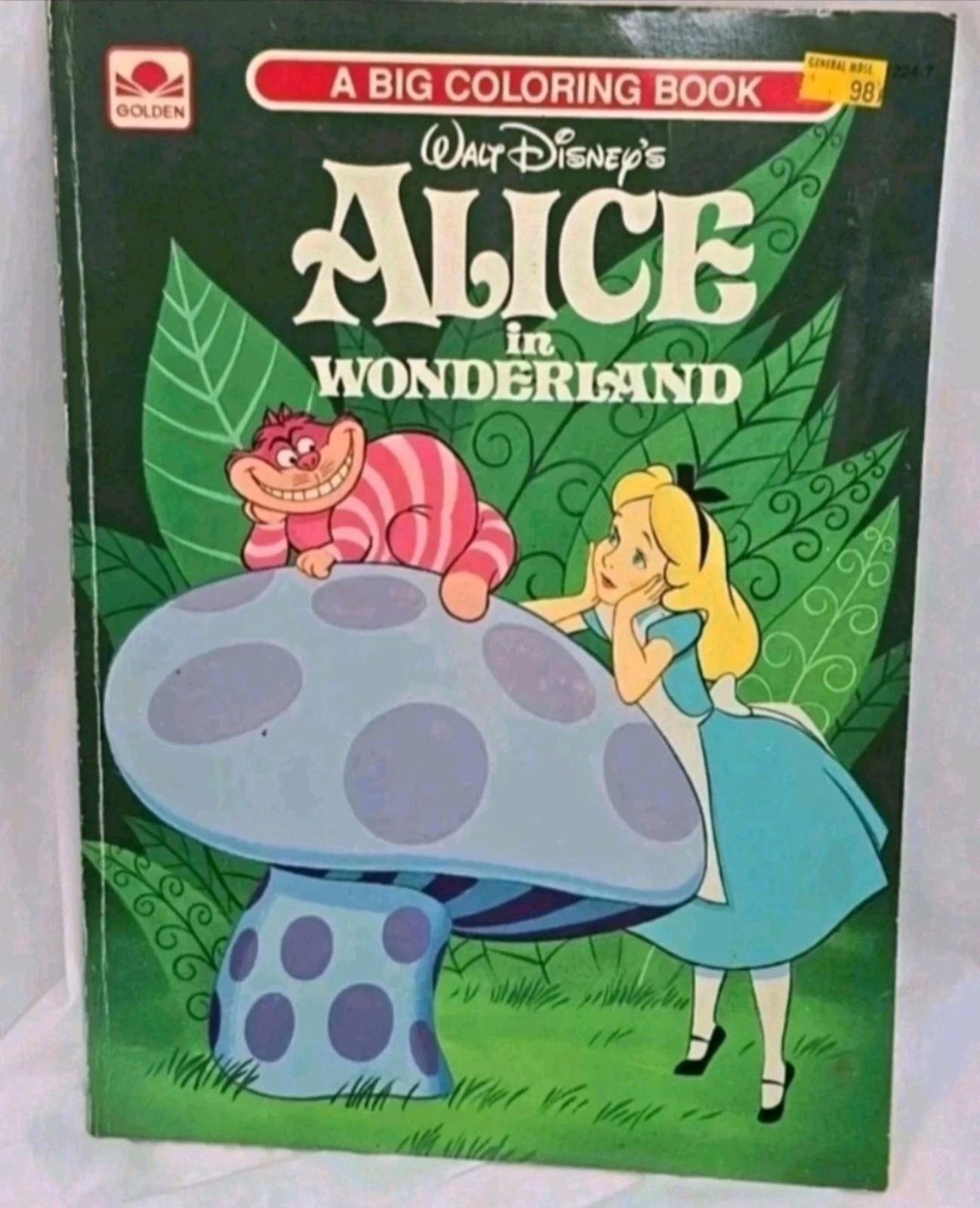 Alice In Wonderland Coloring Book Walt Disney Has Pages Colored In Vintage