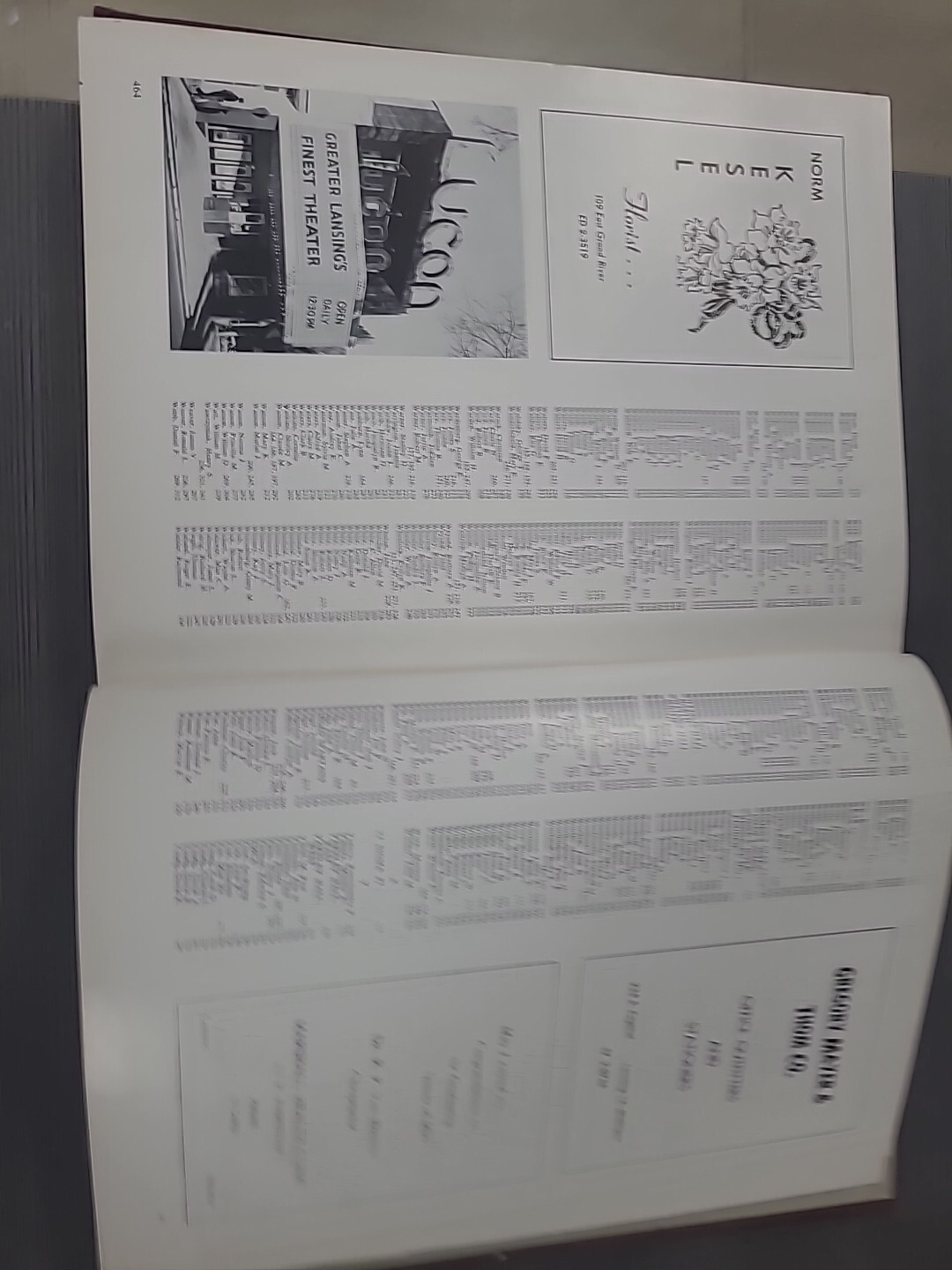 VINTAGE 1956 MICHIGAN STATE COLLEGE YEARBOOK WOLVERINE 468 PAGES