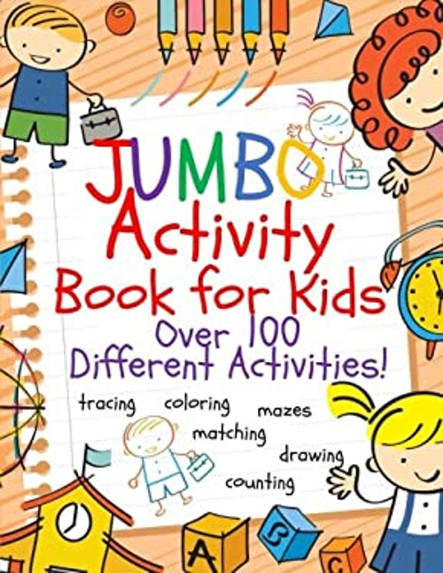 Jumbo Activity Book for Kids: Jumbo Coloring Book and Activity Bo