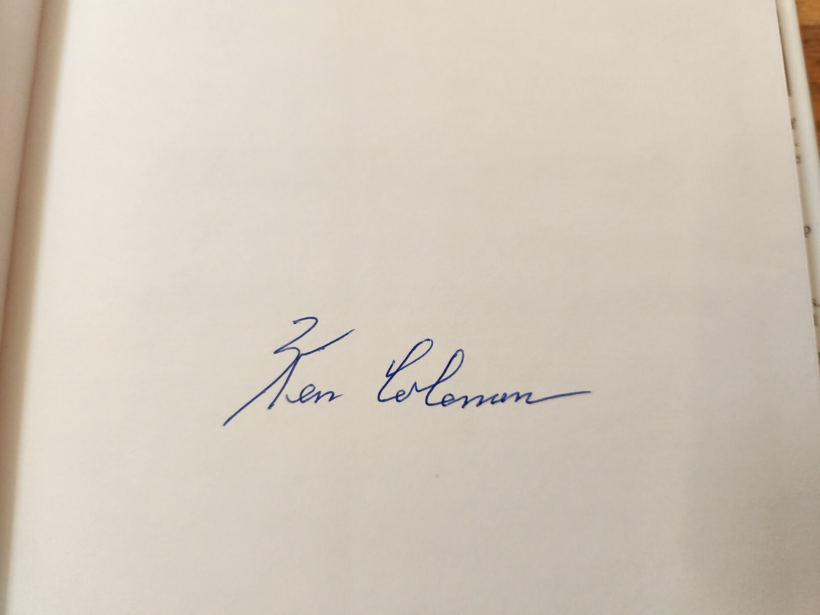 Ken Coleman SIGNED Talking On Air Broadcaster 2000 First Edition Hardcover COA