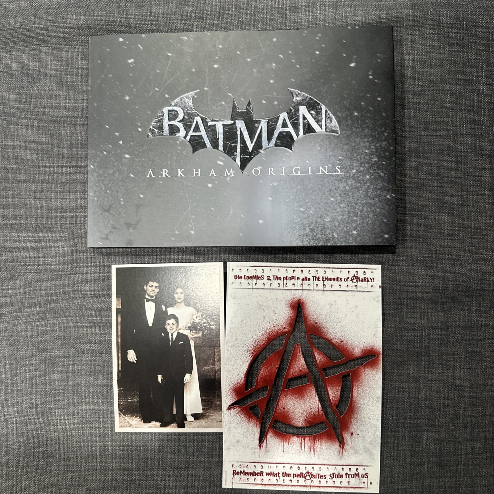 Batman Arkham Origins Collector’s Edition Artbook Hardcover Wayne Family Photo