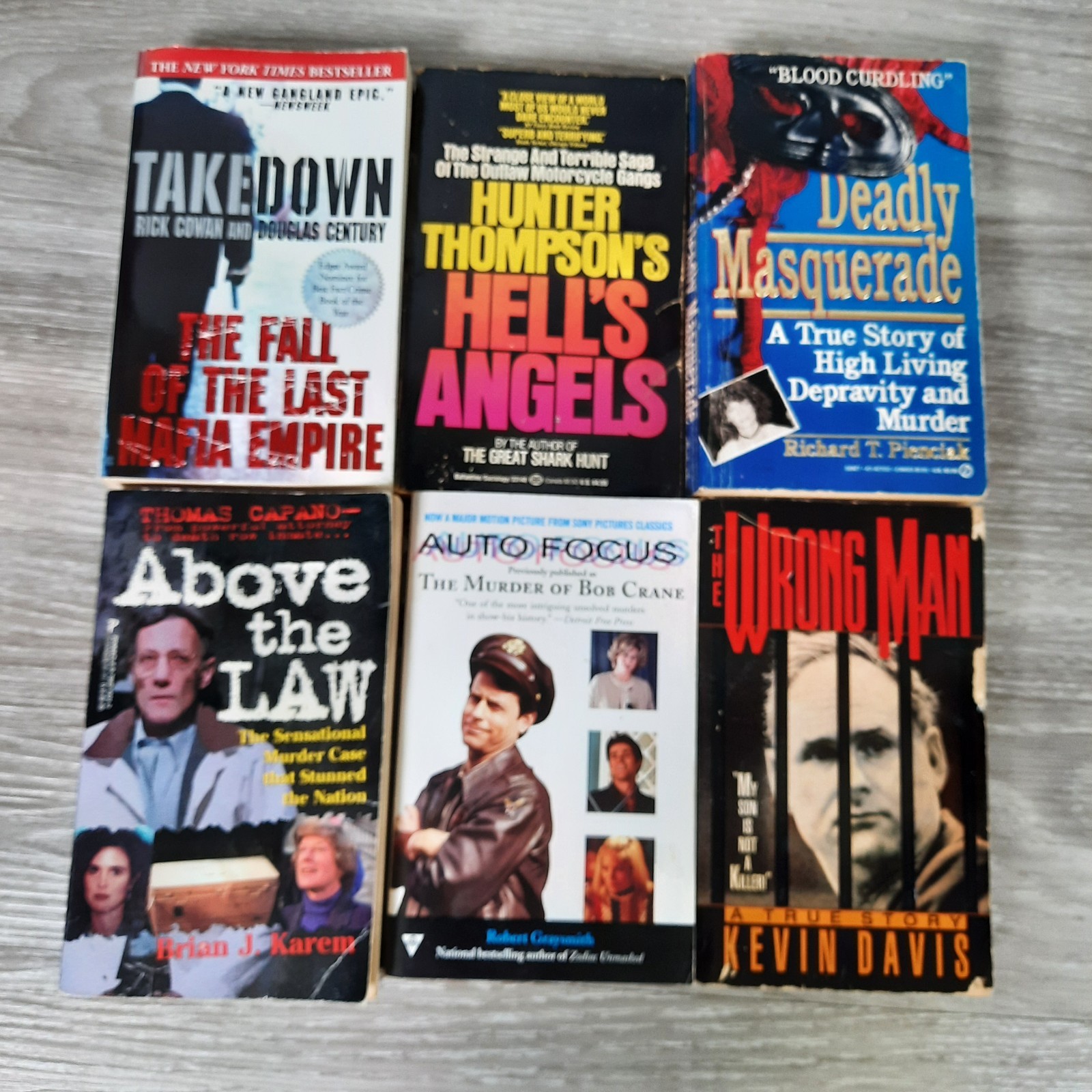 True Crime PB Lot of 9 Murder Serial Killers Hunter S. Thompson Hell’s Angels
