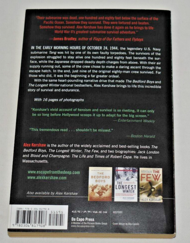 Escape From The Deep: True Story Courage & Survival – Alex Kershaw, Paperback