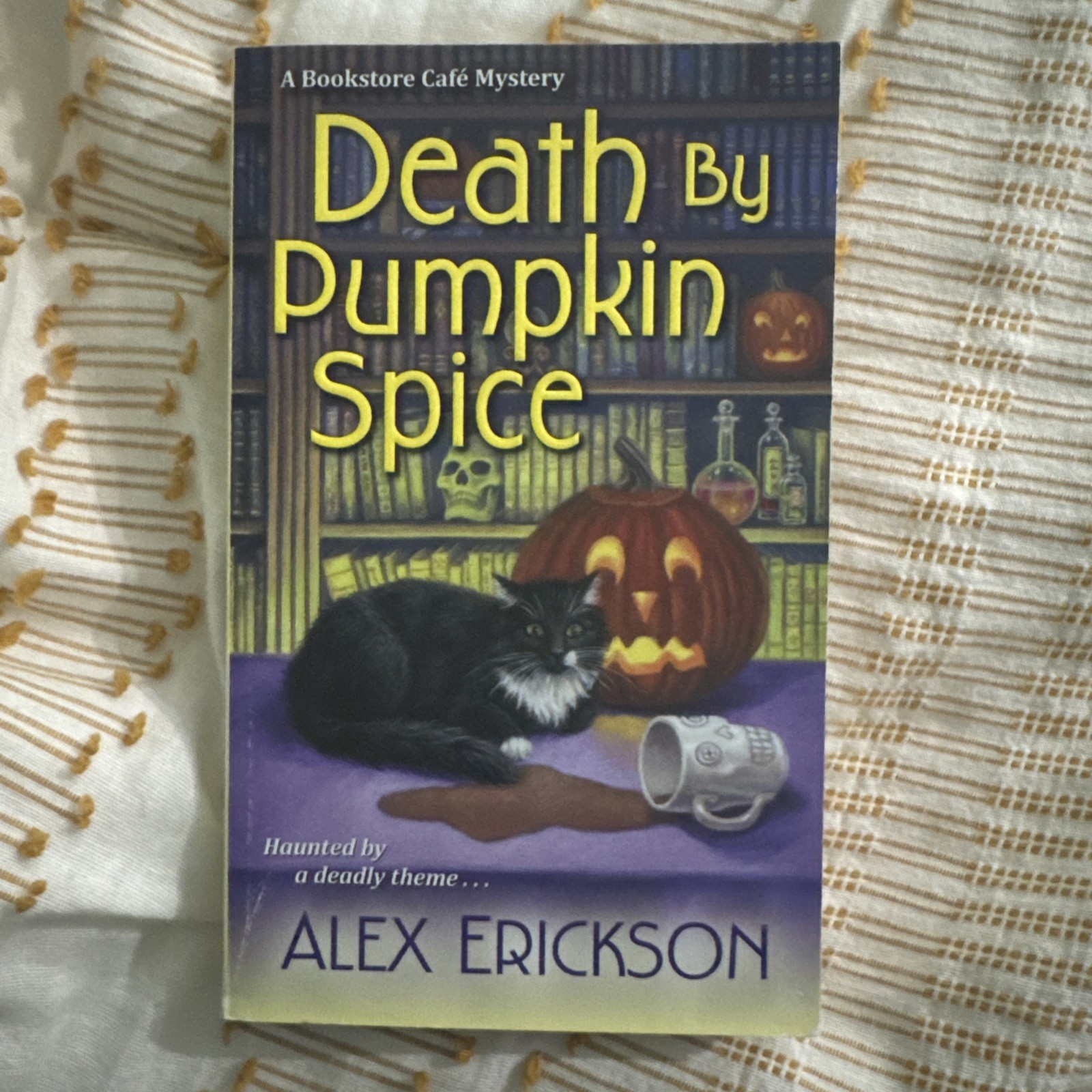 Death by Pumpkin Spice Bookstore Cafe Mystery Murder Passion Romance Halloween