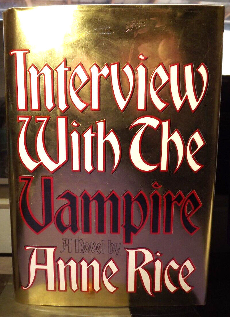Anne Rice Interview With The Vampire (1976) HC.DJ. 1st. Ed. 2nd Prnt Signed Page