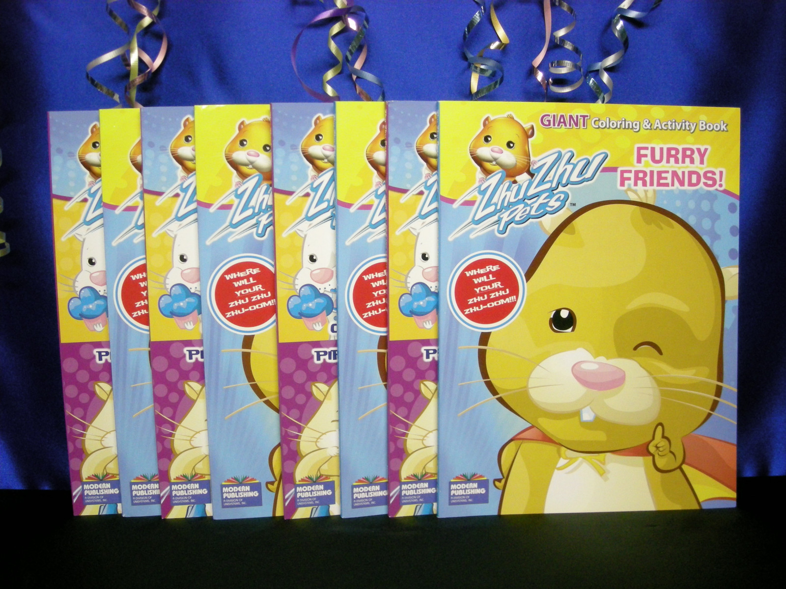8 Zhu Zhu Pets Coloring & Activity Books Party Favors Cute Animals 96 pages each
