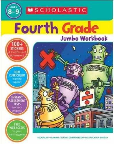 Scholastic Fourth Grade Jumbo – Paperback, by Scholastic Inc. – Very Good h