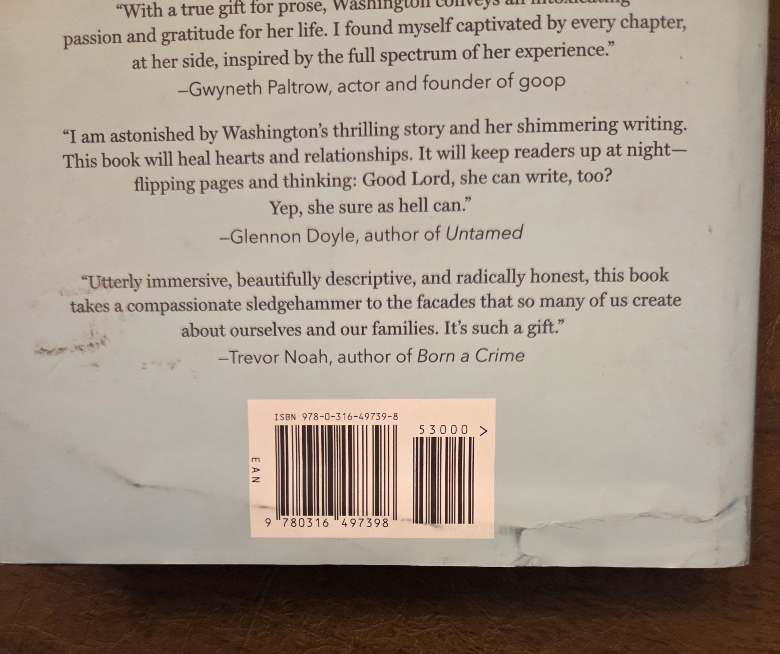 Thicker than Water – Hardcover By Kerry Washington, Little Brown Spark, Memoir