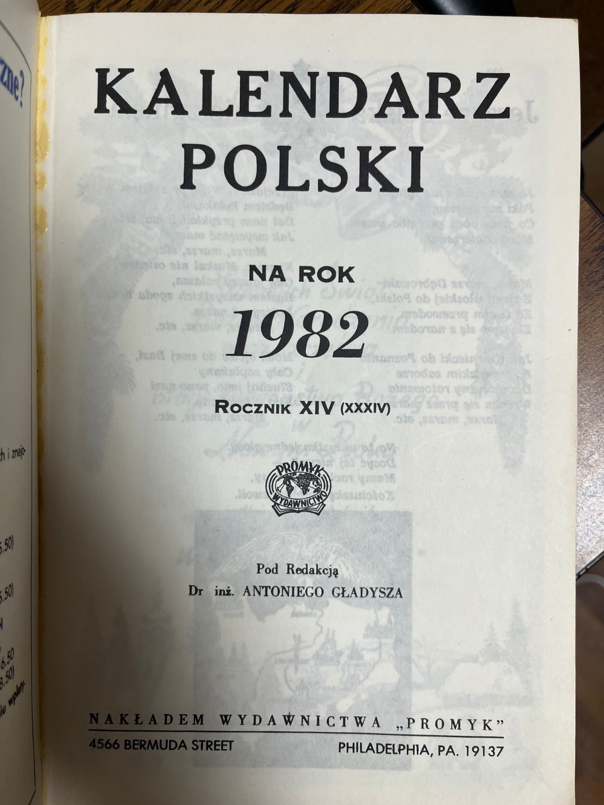 Kalendarz Polski Na Rok 1982 – Polish Calendar & Stories