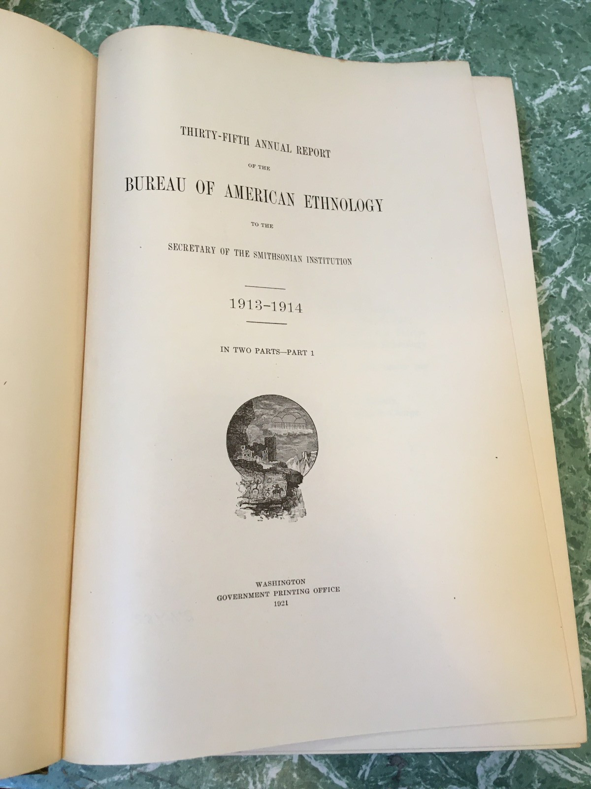 BUREAU OF AMERICAN ETHNOLOGY 35th Annual Report 1913-14 Part 1 HB Smithsonian