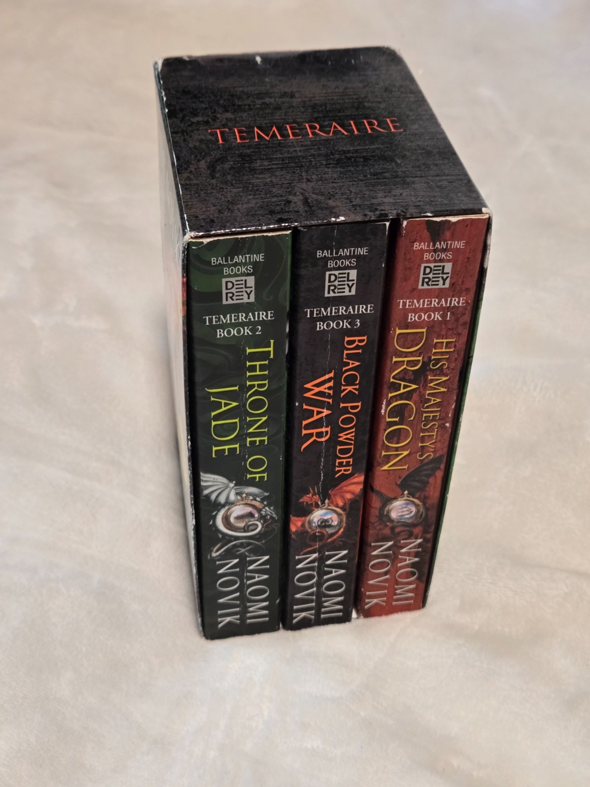 Temeraire Books Naomi Novik Del Rey 1-3 Box Set Paperback Fantasy