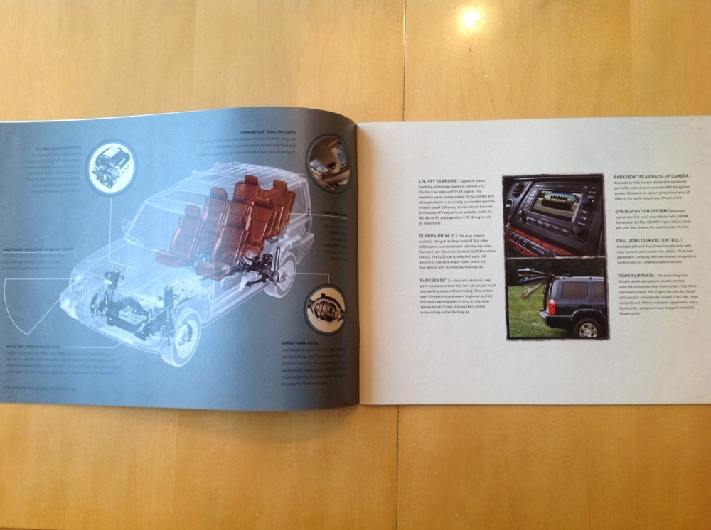 2007 Jeep Commander Limited Quadra 5.7L HEMI V8 4.7L SUV Catalog Brochure Book