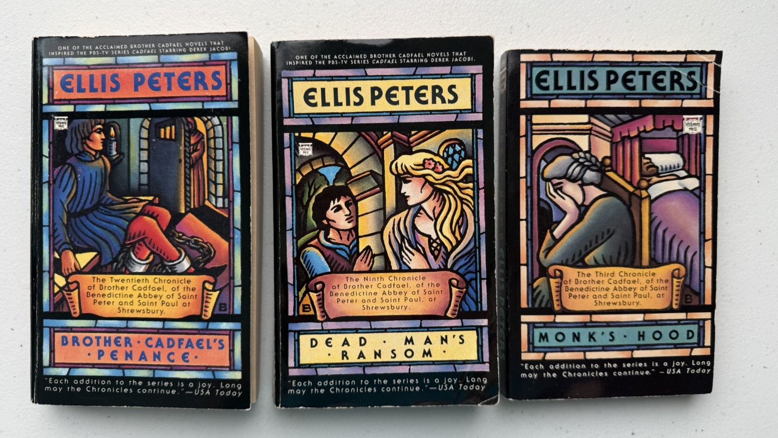 Complete set of 21 vintage Brother Cadfael mystery paperbacks Ellis Peters