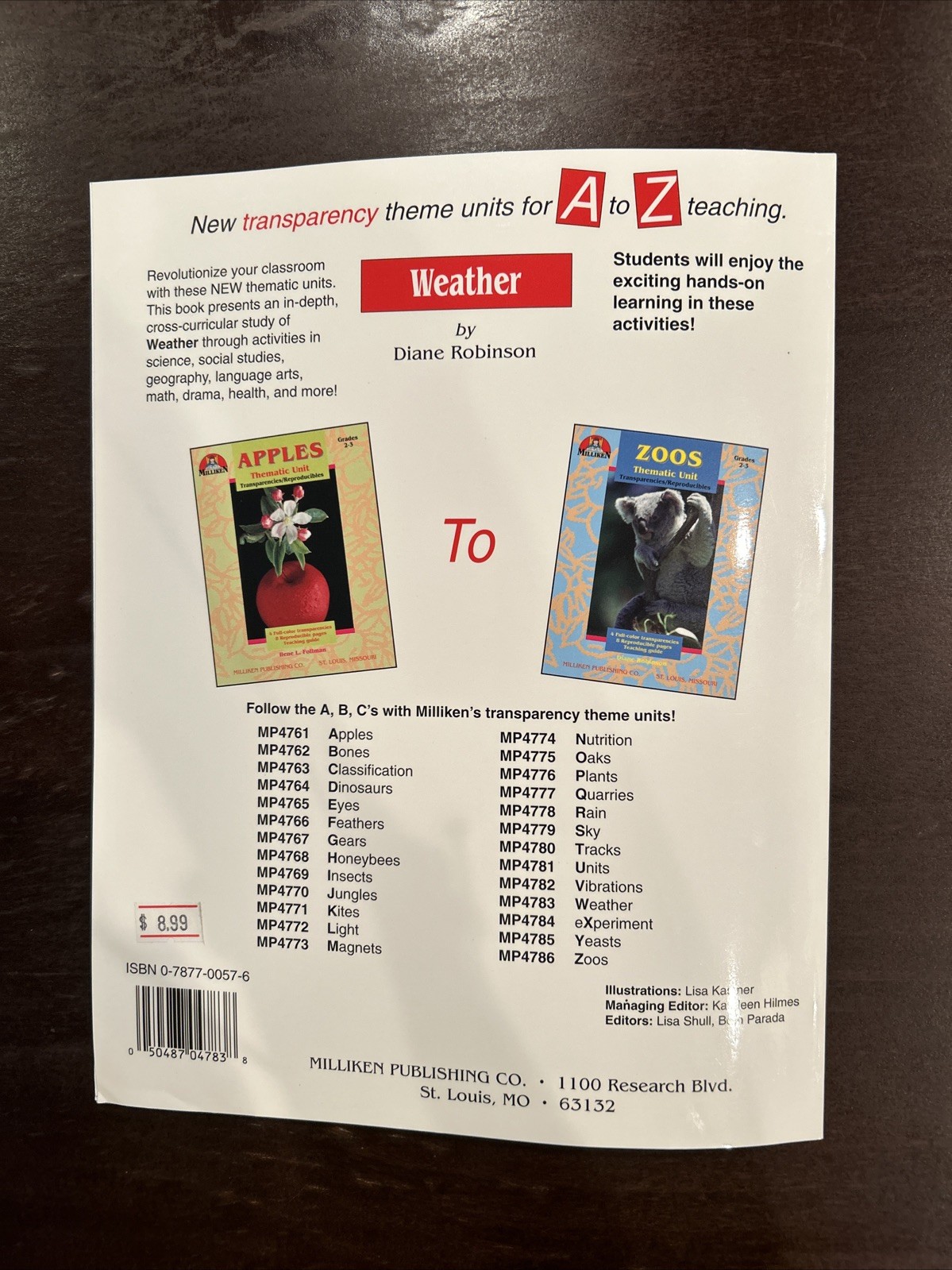 Weather Thematic Unit Transparencies – Reproducibles Grades 2-3 Teaching Guide