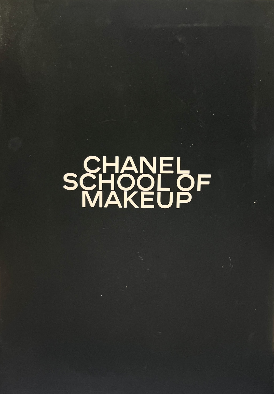 Chanel School of Make up blank notebook, like new, 8 1/2″ x 6″ x 1/4″