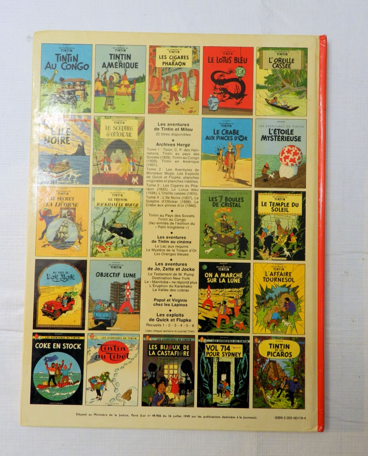 Hergé Les Aventures de Tintin, Tintin au Tibet, Casterman 1980ca, HB, EX