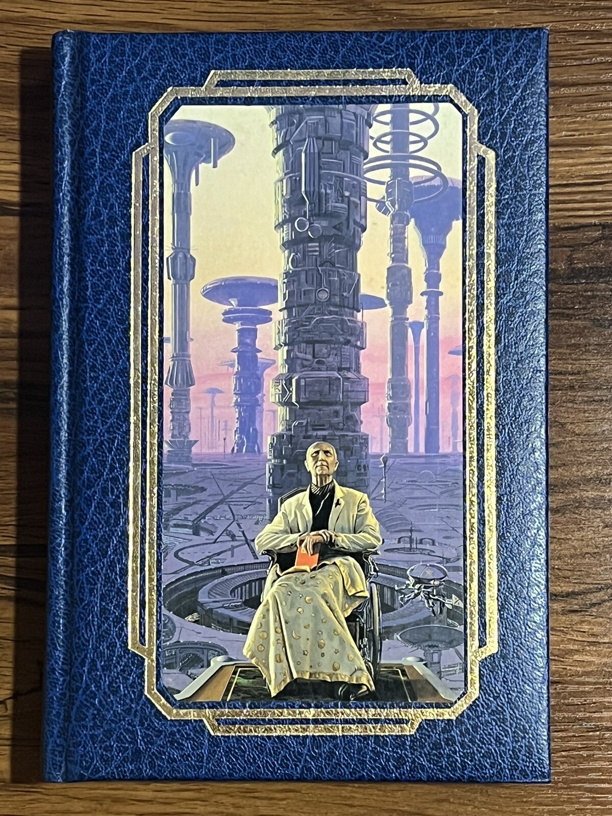 Foundation by Isaac Asimov – Doubleday Blue Faux Leather Bound Hardcover