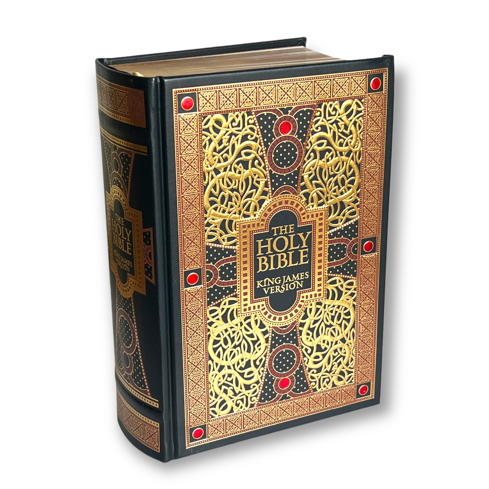 THE HOLY BIBLE King James Version KJV Deluxe Illustrated Bounded Leather – New