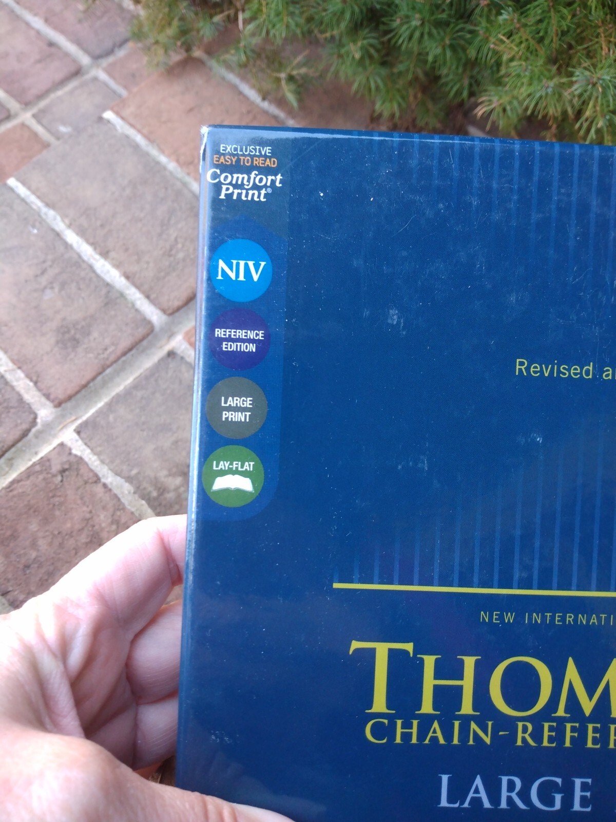 NIV Large Print Thompson Chain Reference Bible Navy~ Retails~89.99 Leathersoft