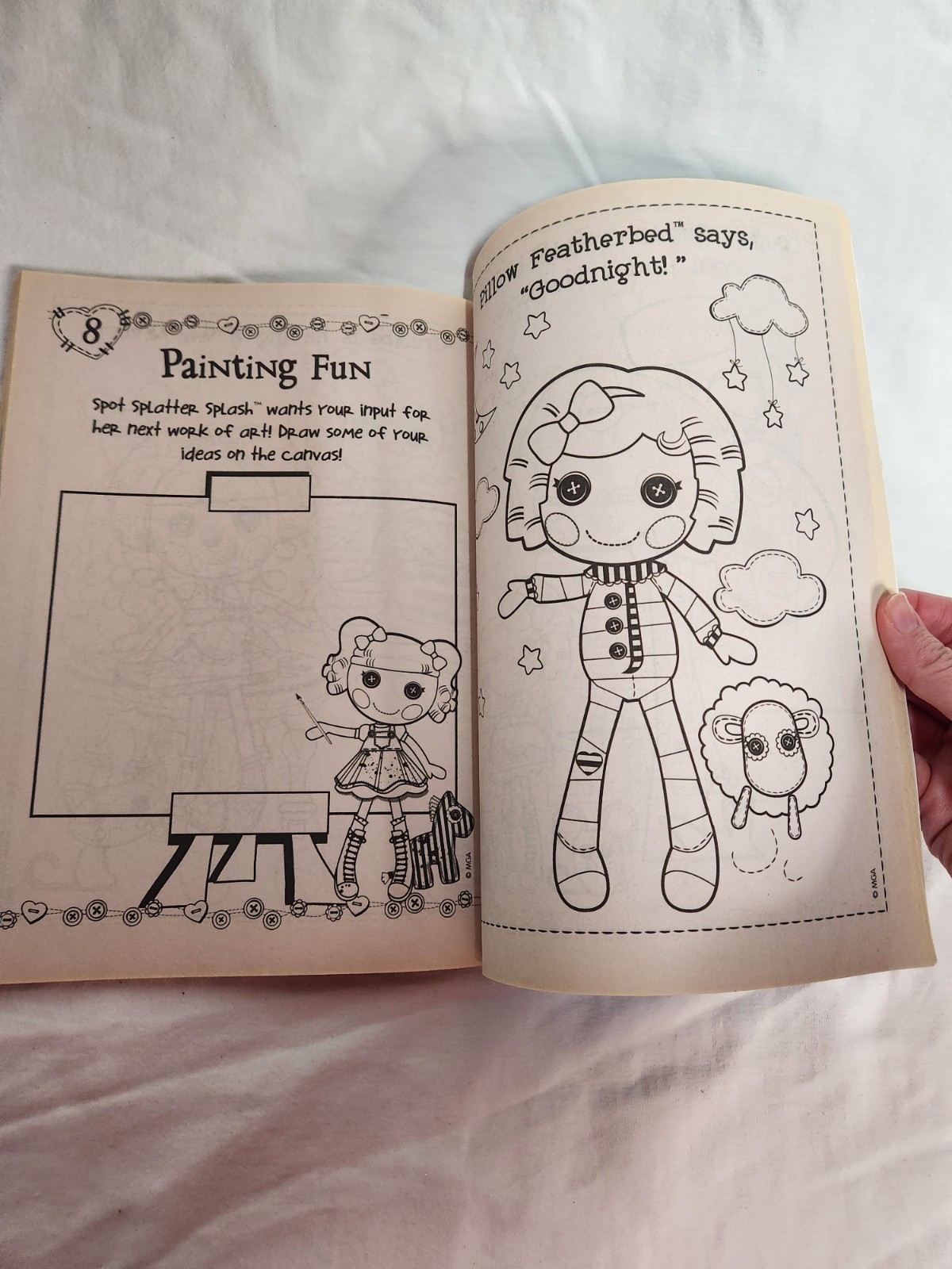 Lalaloopsy Coloring & Activity Book 2011 You Bet Your Button! 1 Page Colored On