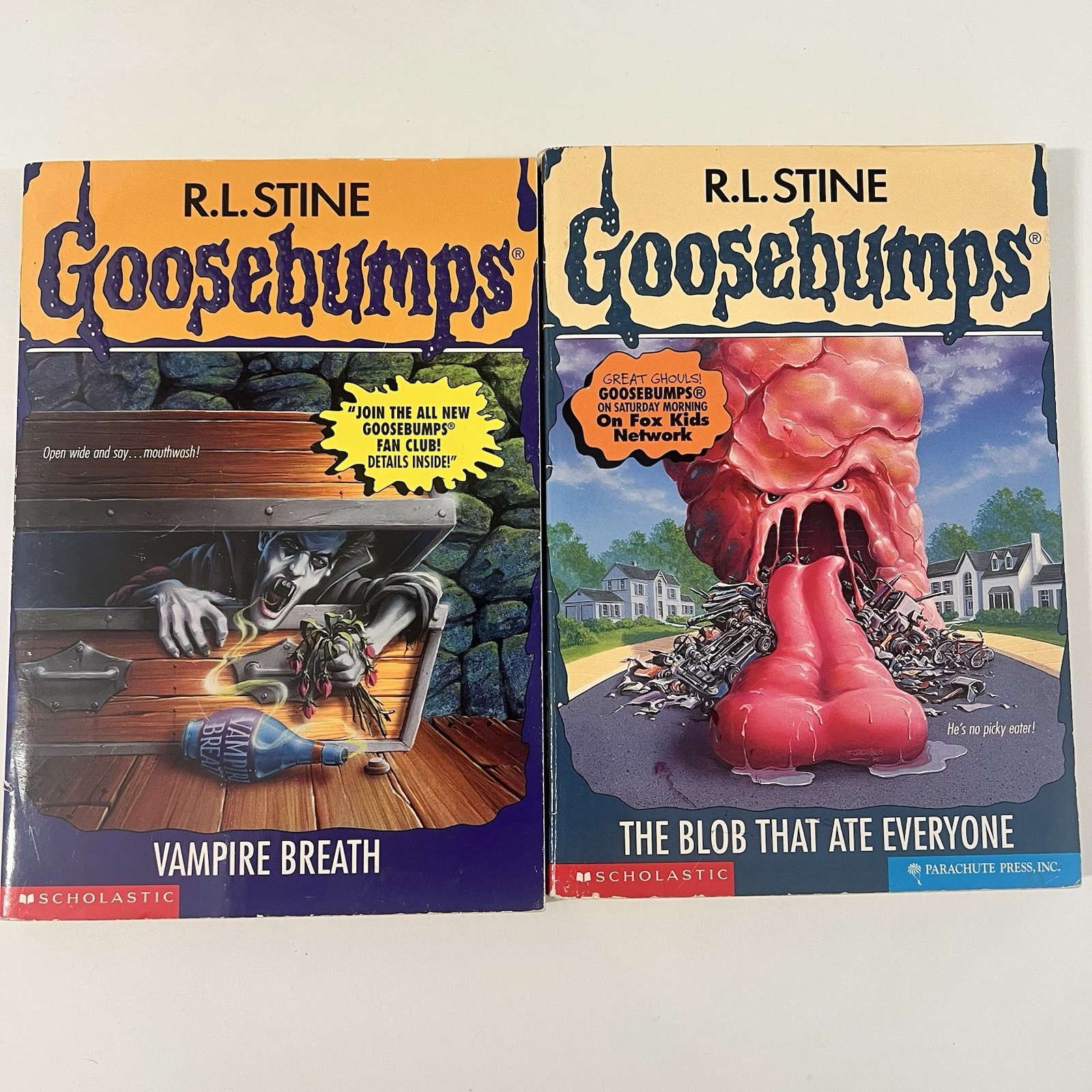 Vintage Goosebumps Book Lot of 13 R.L. Stine PB Horror Books Chapter Books Kids