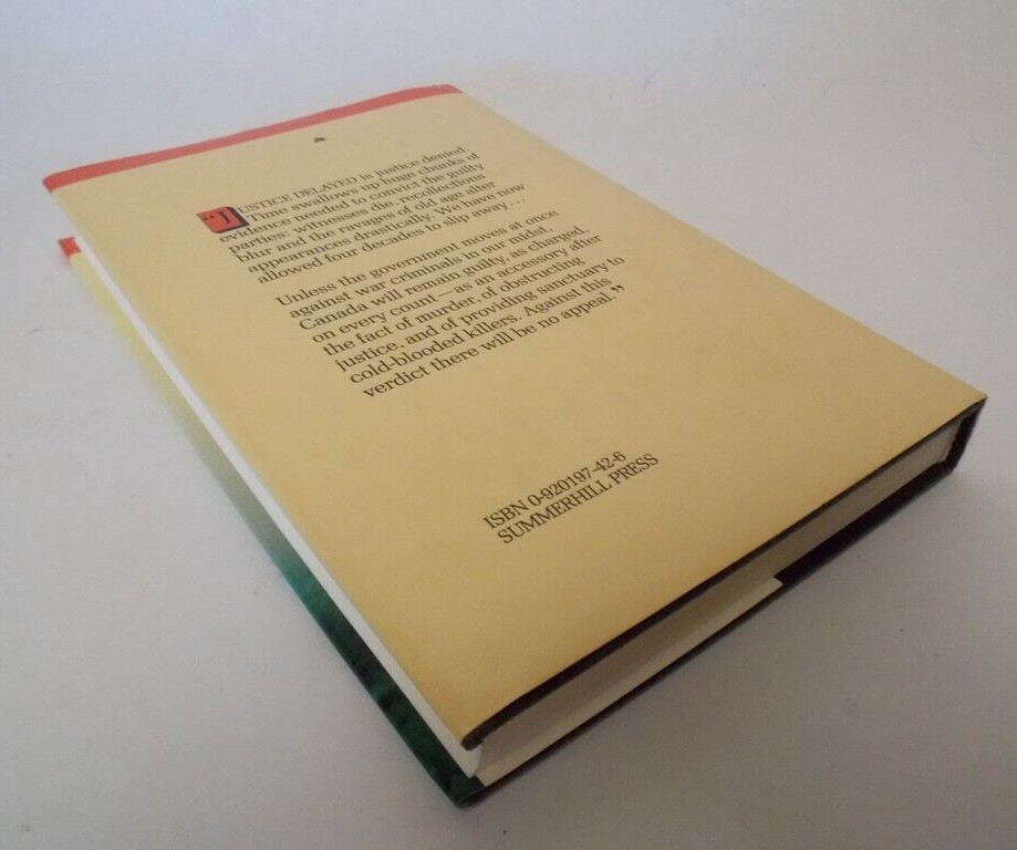 Justice Delayed Nazi War Criminals in Canada David Matas HC Book 1987 Inscribed