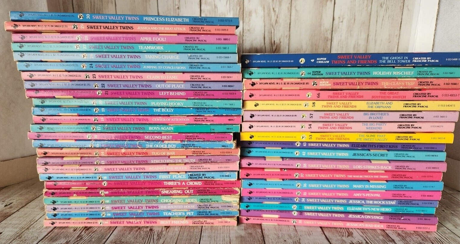 1990’s Sweet Valley Twins Books BUILD YOUR COLLECTION Francine Pascal Paperback