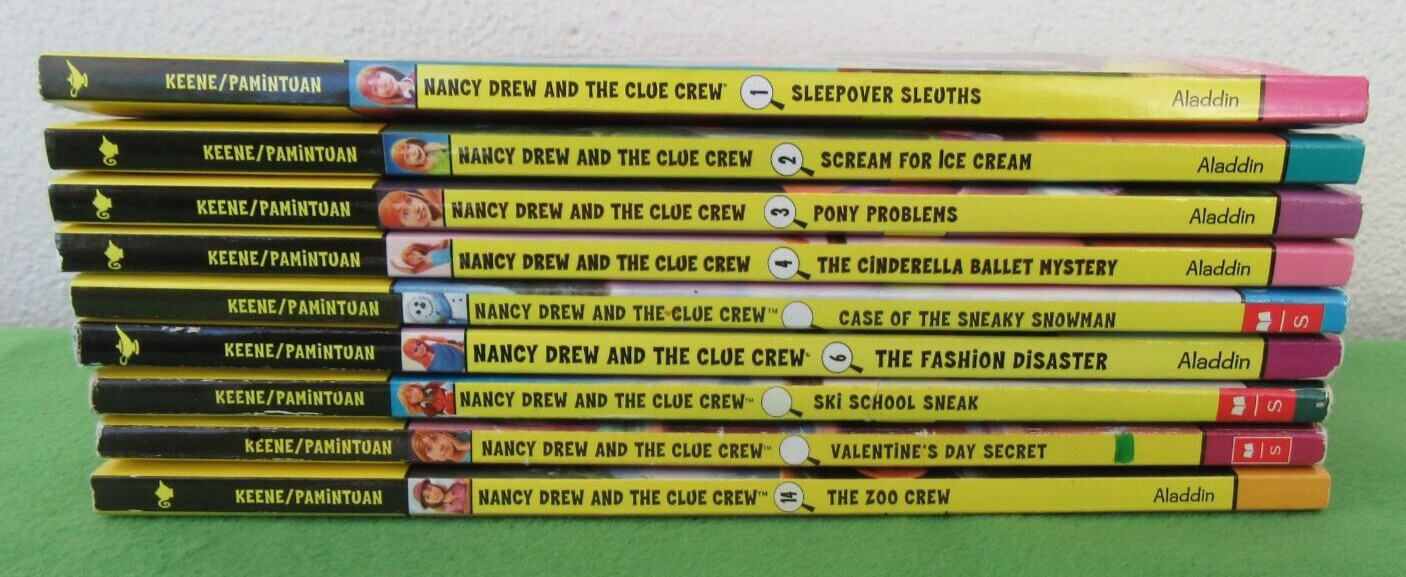 LOT 8 PB NANCY DREW AND THE CLUE CREW SERIES – FOR YOUNG READERS#1-5, 11, 12, 14
