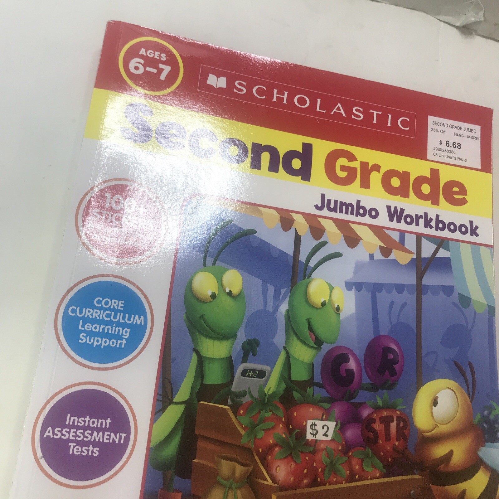Scholastic Workbook Second Grade Jumbo Paper Back 11 Inch 4424