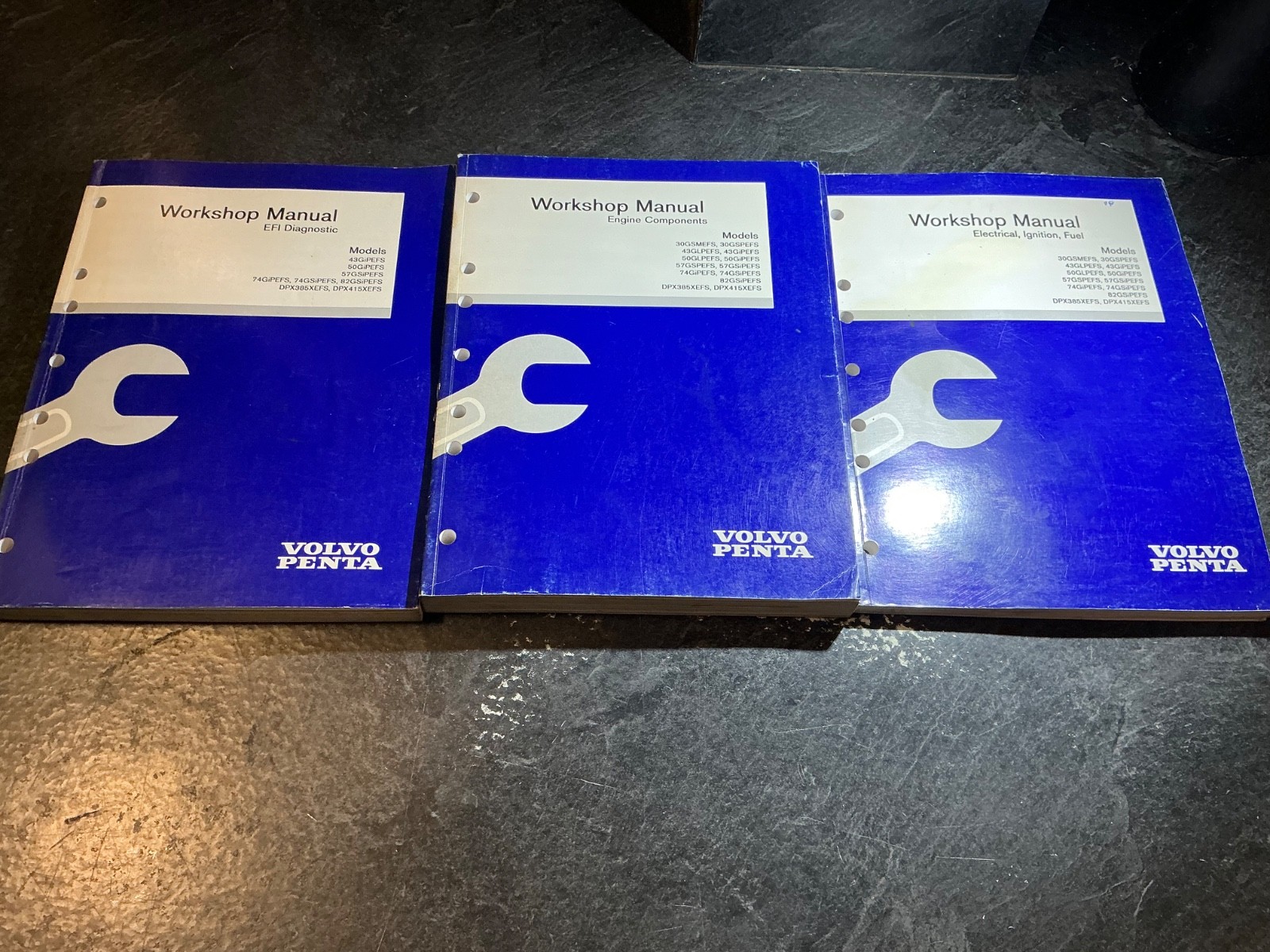 2000 Volvo Penta “EF” 3.0L, 4.3L, 5.0L, 5.7L, 7.4L, 8.2L Workshop Manual Set