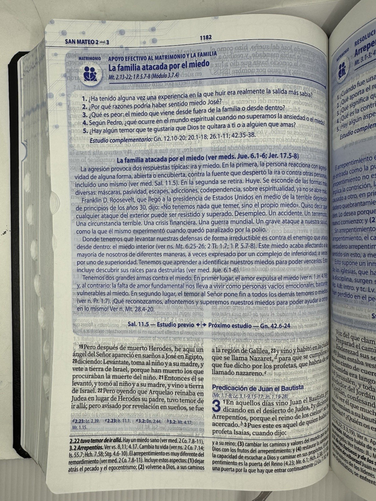 Biblia De Estudio Para El Discipulado RVR.1960 Cuero Con Indice