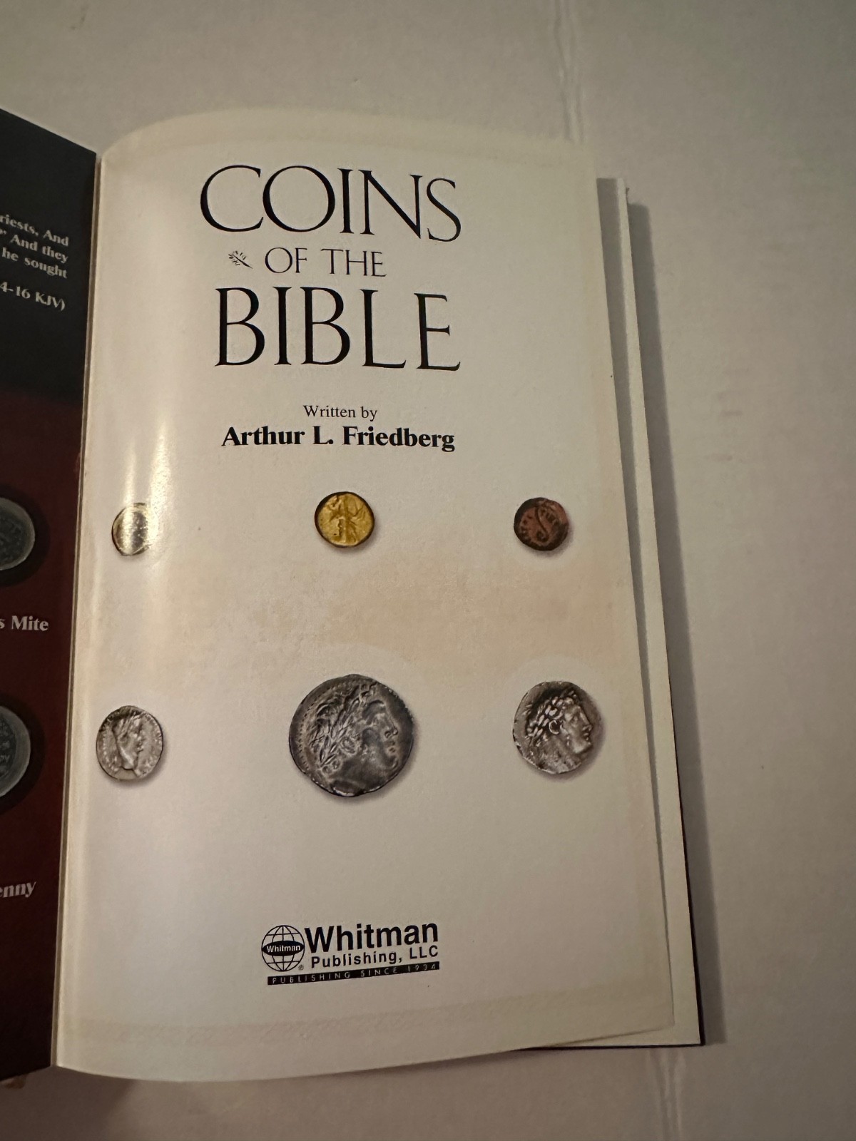 COINS OF THE BIBLE – HARDBACK BOOK BY ARTHUR L. FRIEDBERG