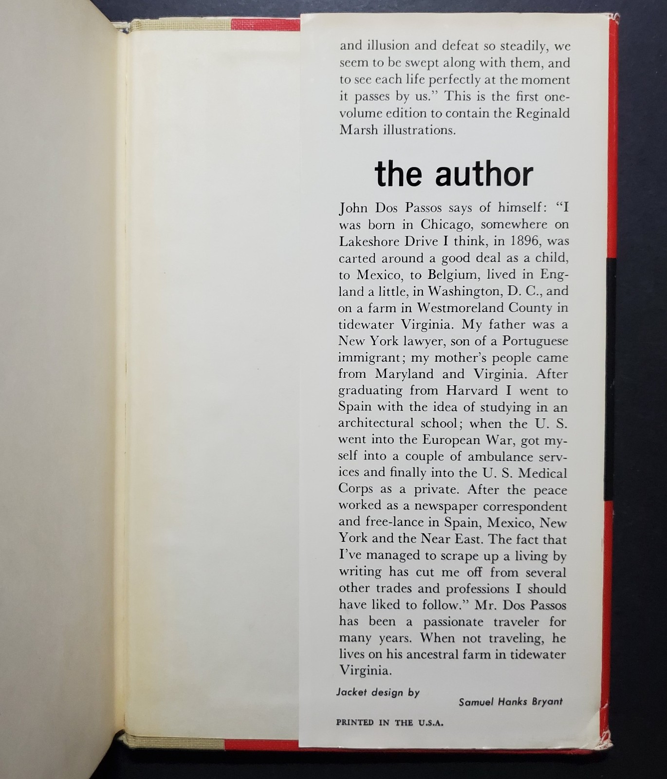 Vintage John Dos Passos U.S.A Trilogy (3 Volumes) 1960 Illustrated HC’s w/DJ BCE